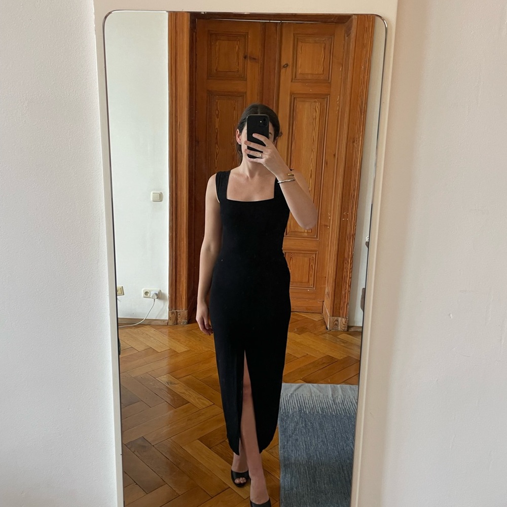 Reformation black cocktail dress